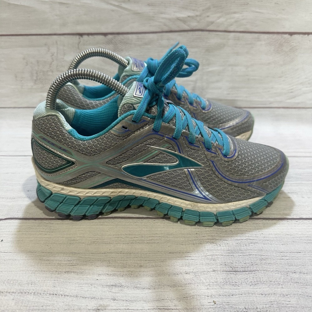 Brooks Adrenaline GTS 16 Womens 7.5 Gray Running Shoes 1202031B170